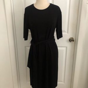 Zara women’s s/s basic knit black dress Medium